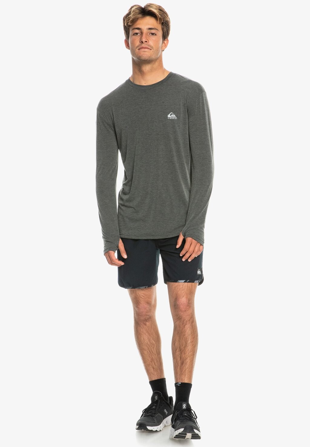 

Топ с длинными рукавами COASTAL RUN Quiksilver, цвет black heather