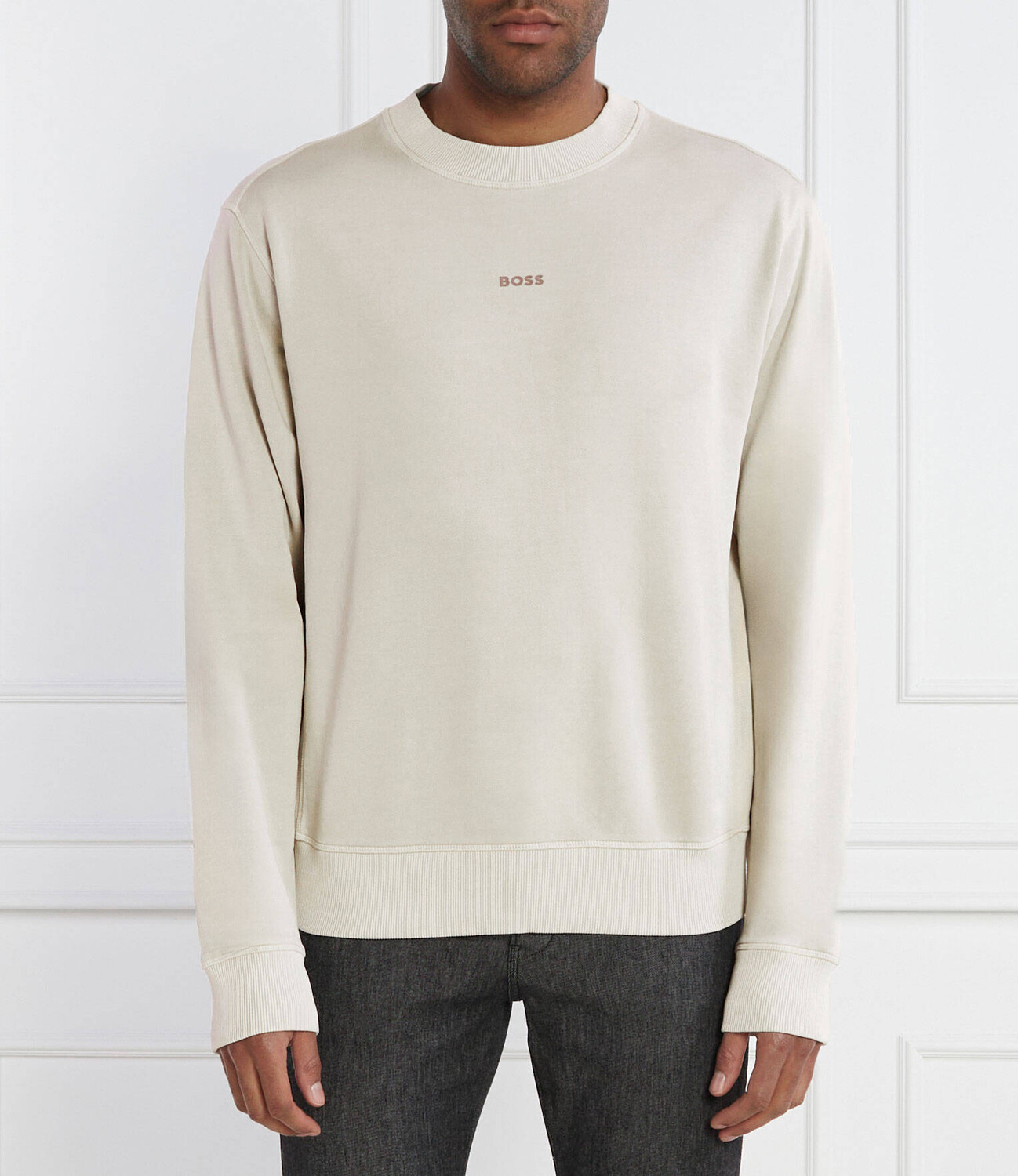 

Толстовка BOSS ORANGE Wefade Regular Fit, бежевый