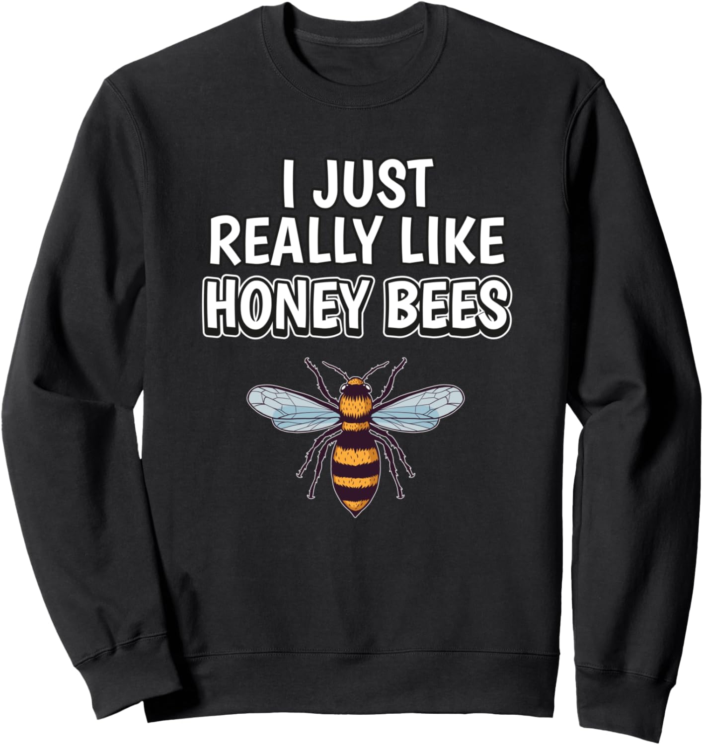 

Футболка с изображением пчелы и цитатой о пчелах: «Мне просто очень нравятся медоносные пчелы» Funny Honey Bee Clothing Women Men Kids, черный