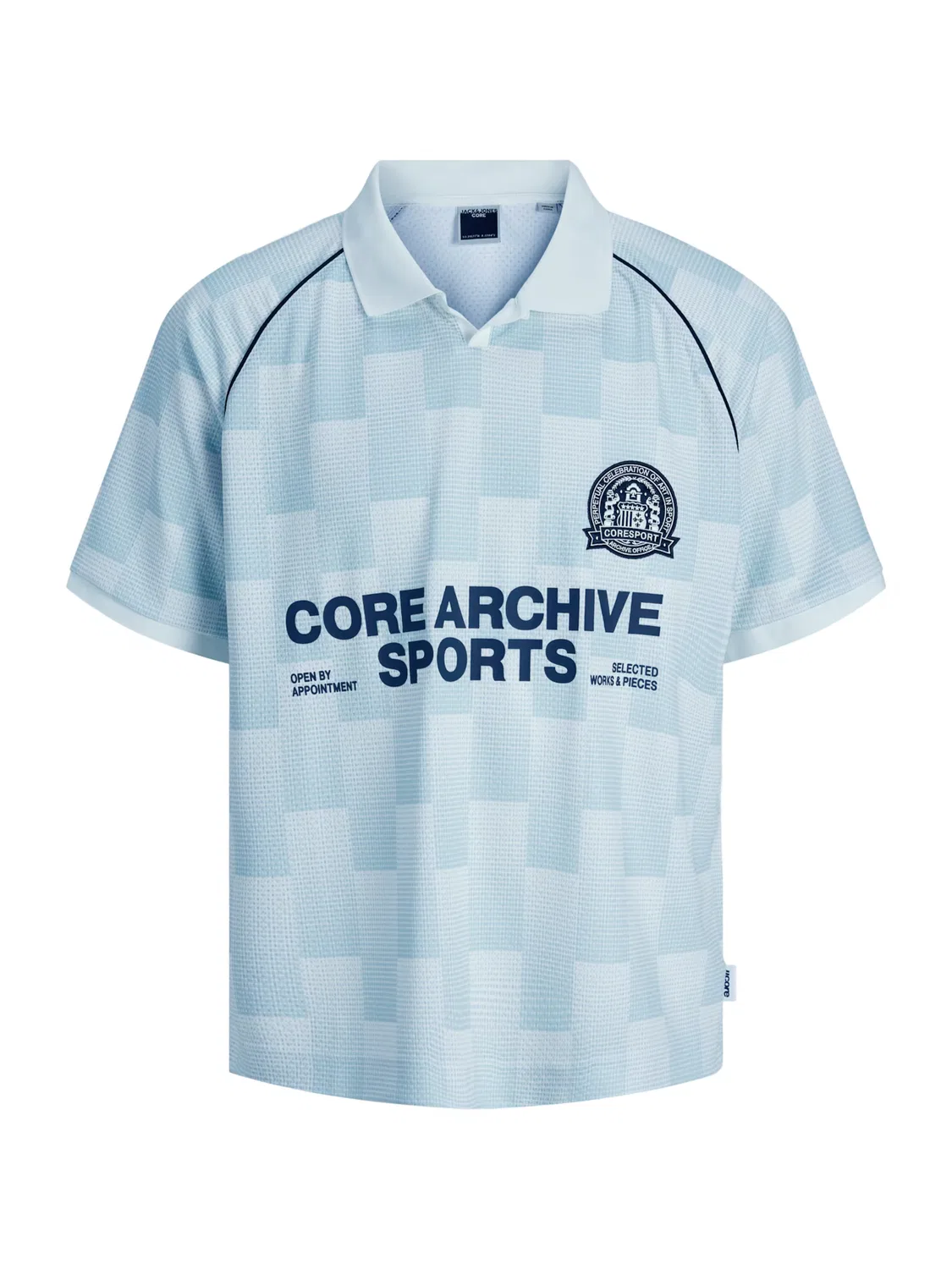 Футболка 'JCOBreeze Football' Jack & Jones Junior, Navy/Light Blue