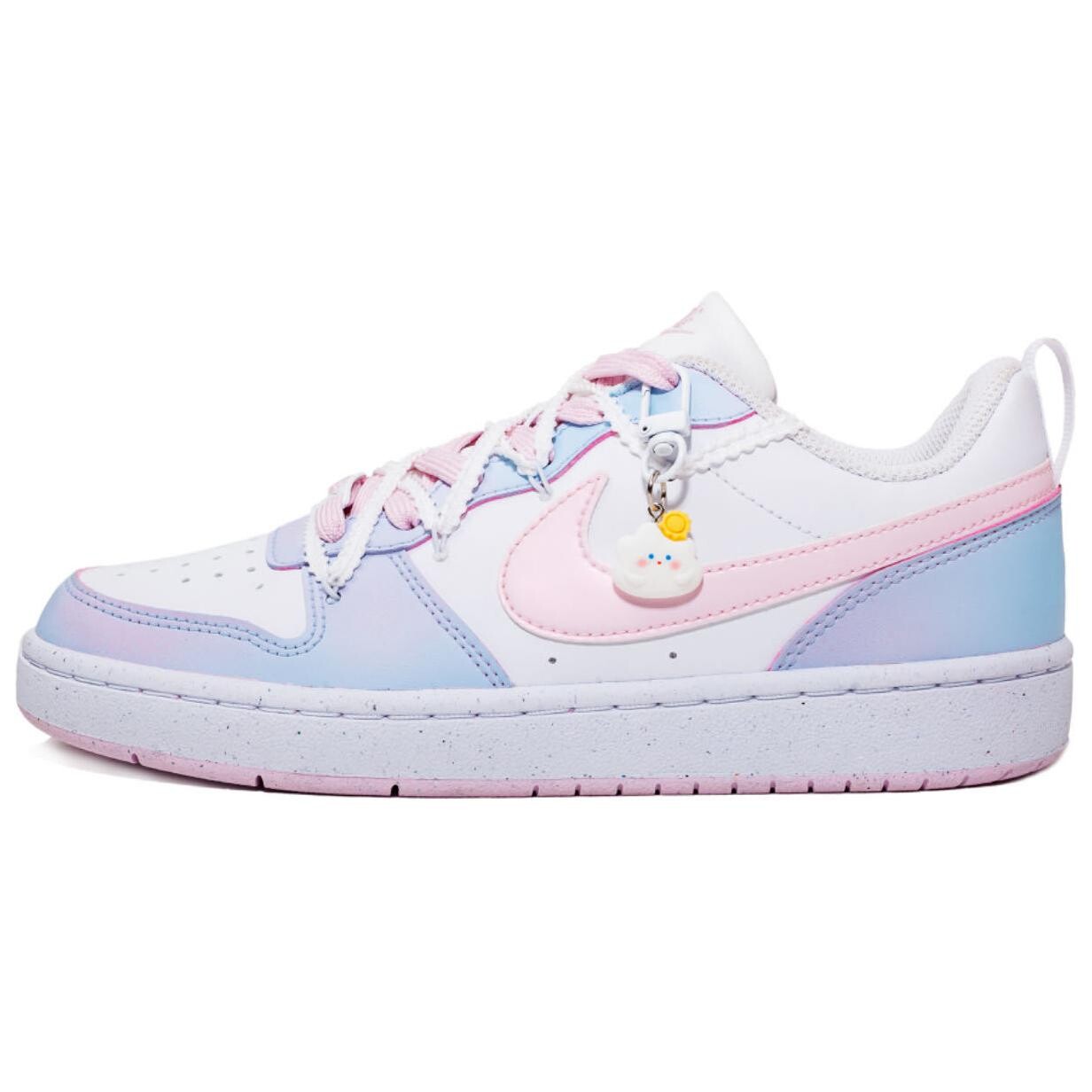 

Кроссовки Nike Court Borough Skateboard Shoes Women's Low-Top Blue, розовый