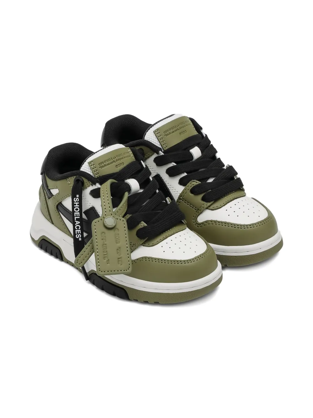 

Кроссовки Out Of Office OOO OFF-WHITE KIDS, зеленый