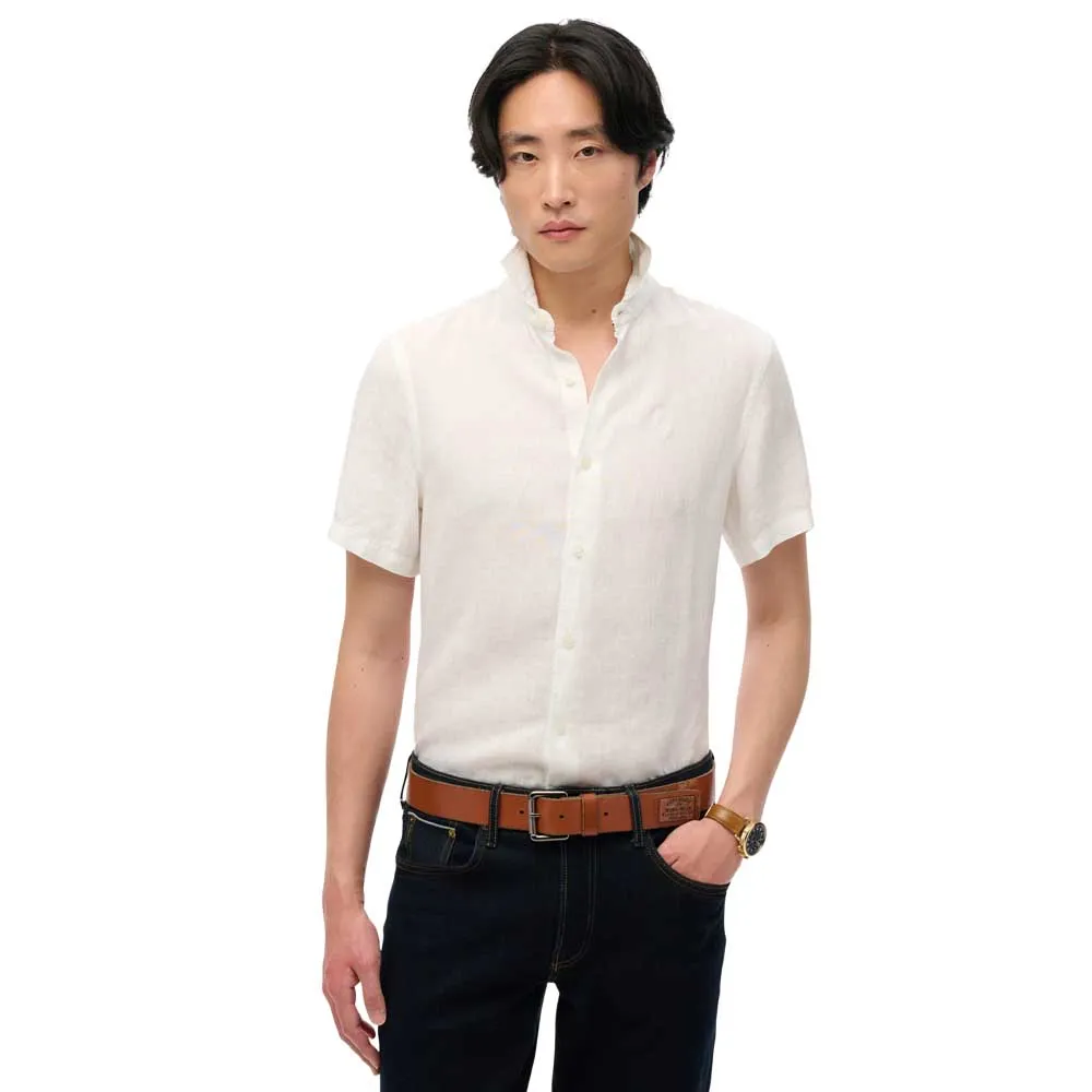 

Рубашка с коротким рукавом Superdry Sd Embroidered Vacation Linen, белый