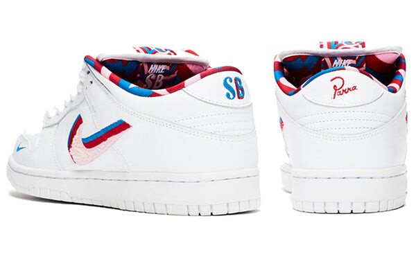 Кроссовки sb skateboard dunk low og qs Nike, белый — фото 3