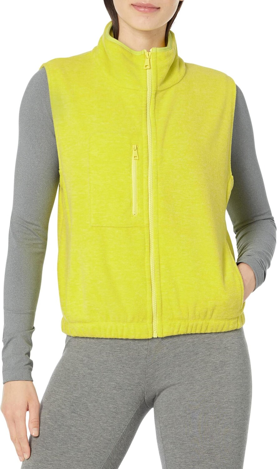 

Утепленный жилет Beyond Yoga Morning Walk Vest, цвет True Chartreuse