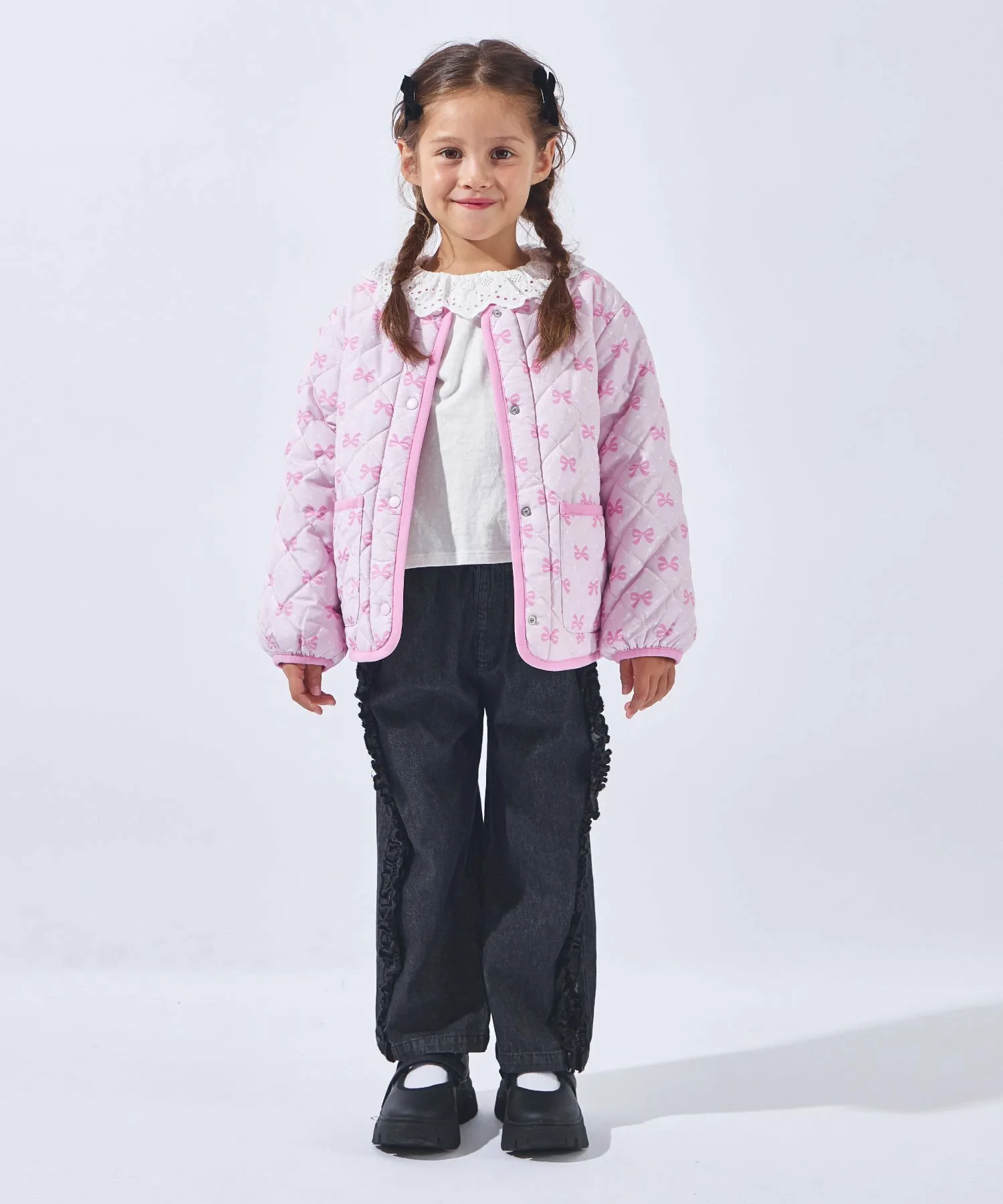 Двусторонняя куртка Ever Closet, Pink Ribbon — фото 3