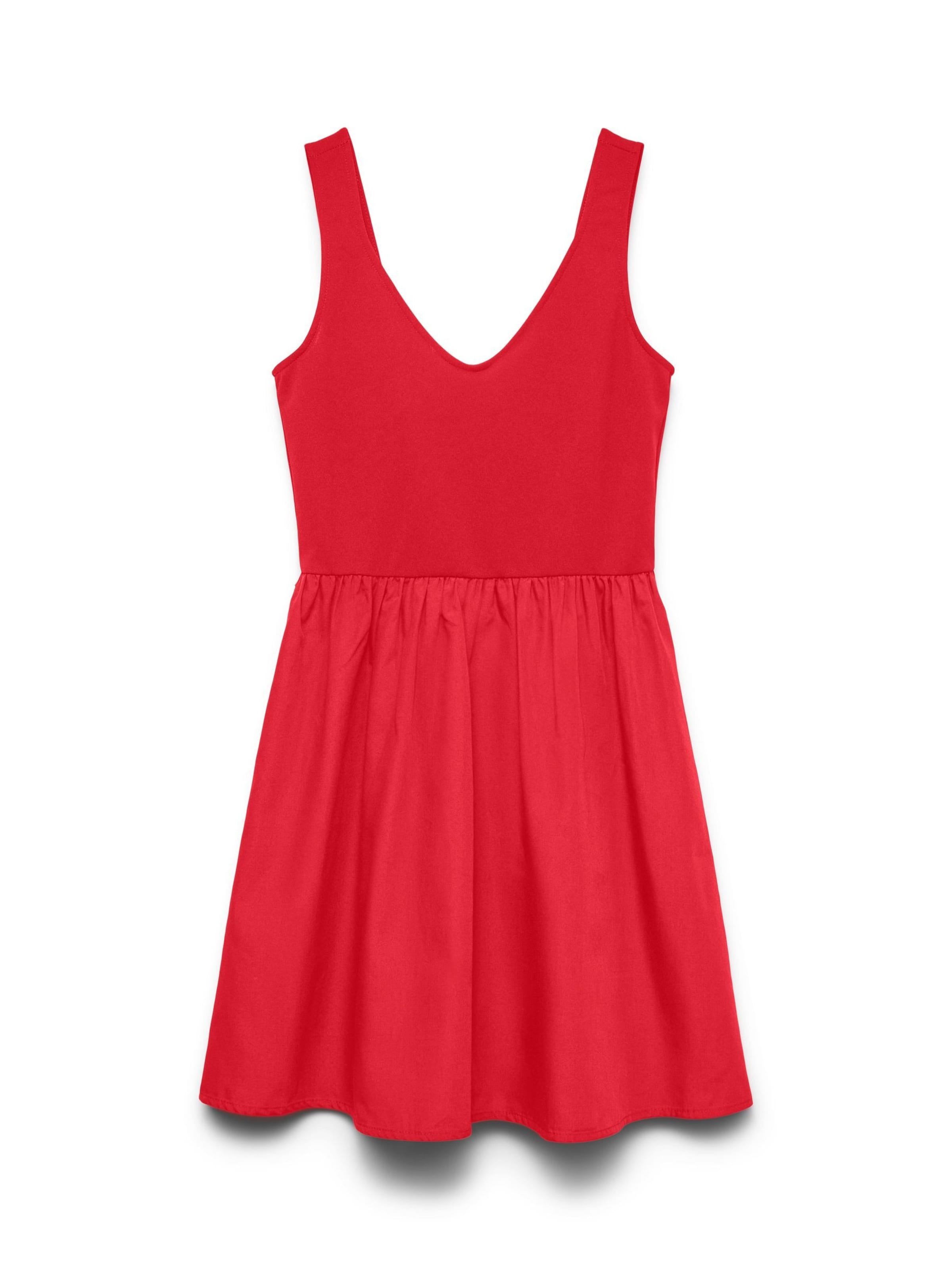 

VERO MODA Платье 'VMVally' красное