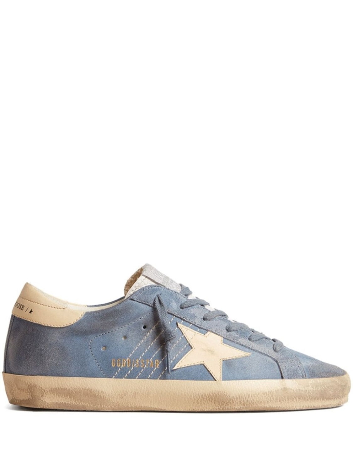Golden Goose Super Star leather sneakers, синий