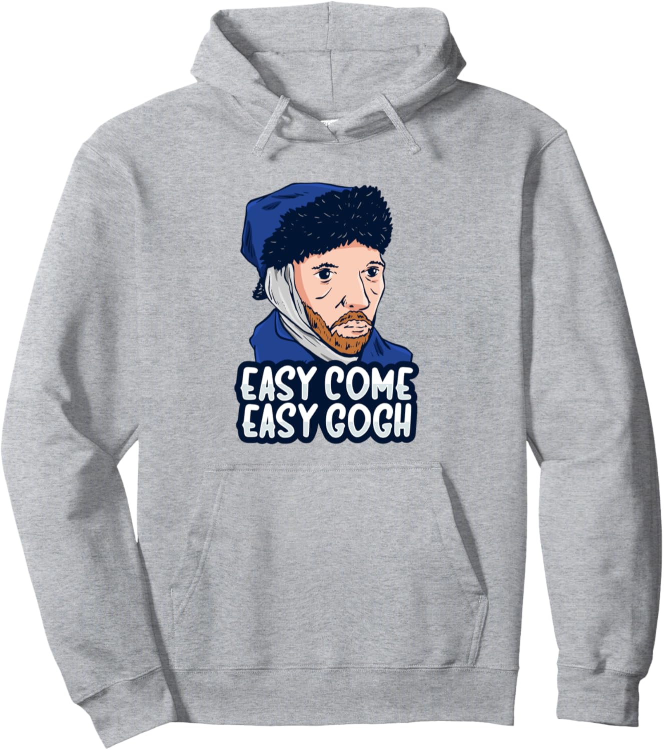 

Худи Easy come easy gogh Design для любителей искусства Ван Гога Museum Van Gogh Design, серый