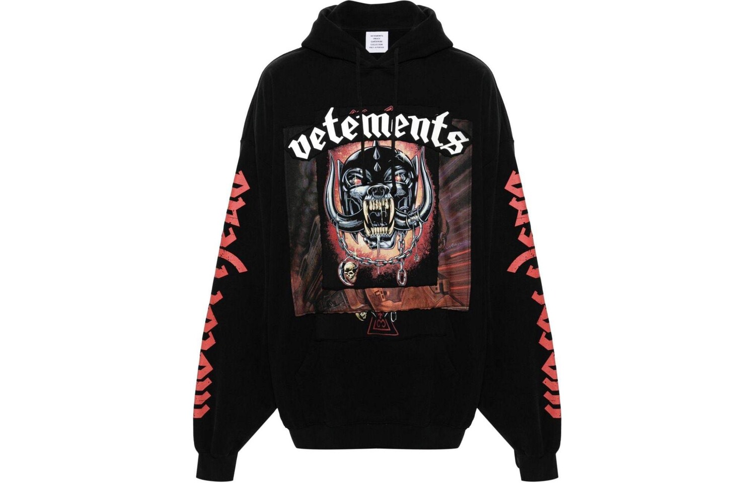 

Толстовка унисекс черная Vetements, черный