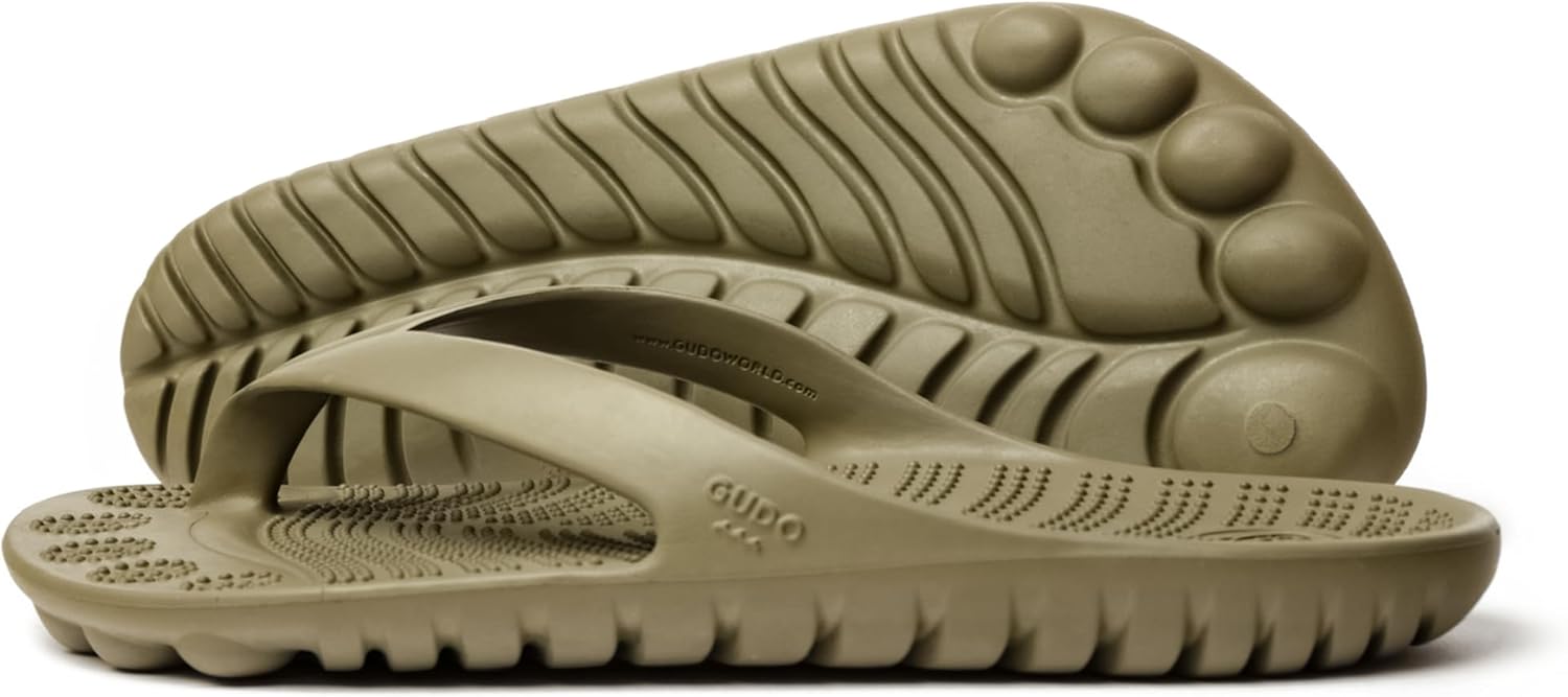 

Унисекс шлепанцы GUDO WORLD с массажным эффектом точечного давления и поддерживающей подошвой из ЭВА для мужчин и женщин, зеленый
