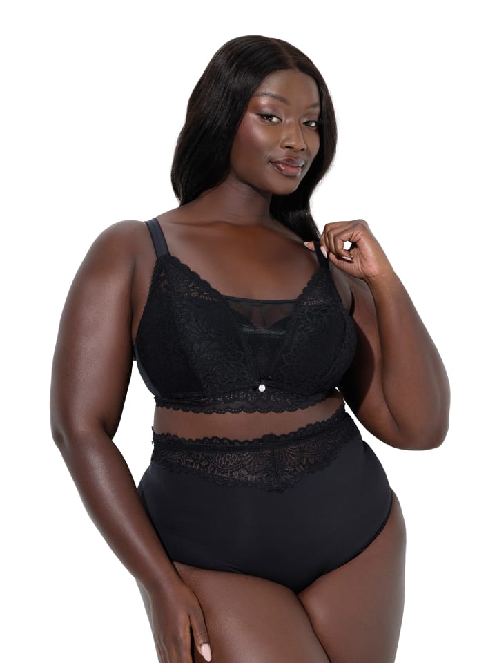 

TruYou Черный бюстгальтер без косточек