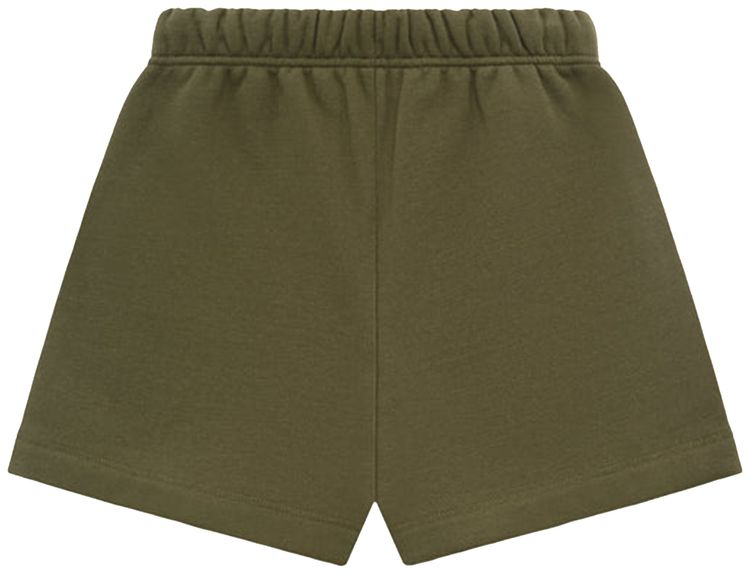 Шорты Fear of God Essentials Kids Fleece Soccer Short 'Military', зеленый — фото 2