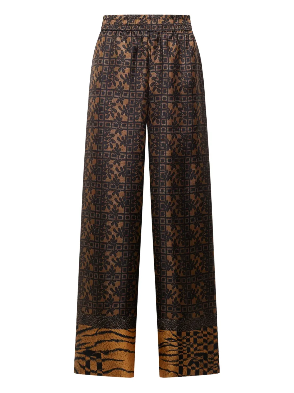 

Брюки с принтом по всей поверхности Pierre-Louis Mascia, коричневый