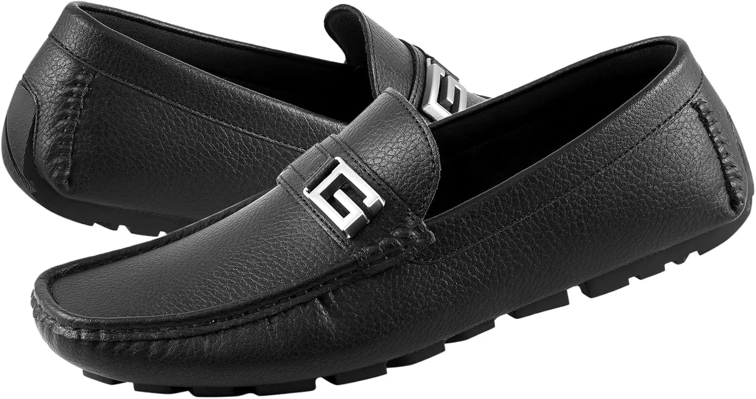 Мужские лоферы Guess Alovo Drivers, Black 001 — фото 2