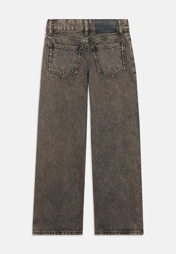 Джинсы унисекс свободного кроя turn up для скейтеров Calvin Klein Jeans, Onyx Black — фото 2