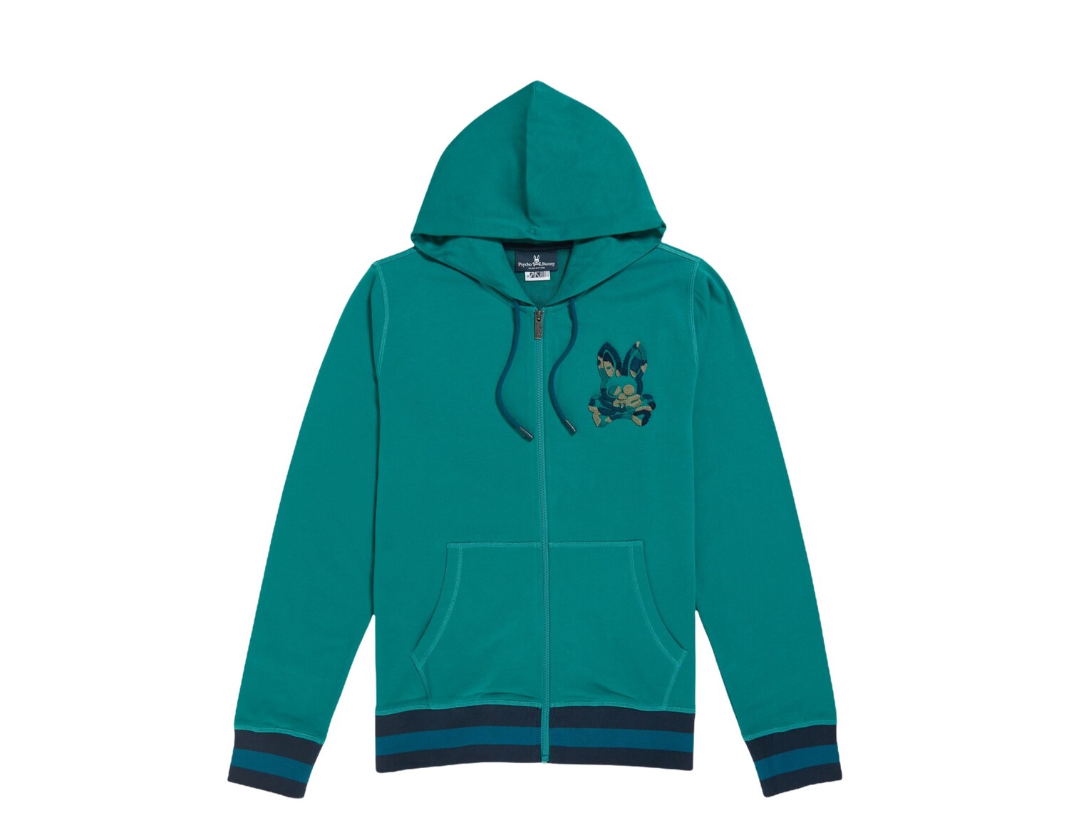 

Синяя толстовка Psycho Bunny Howgate Camo Harbour B6H209Q1FT-HBR, синий