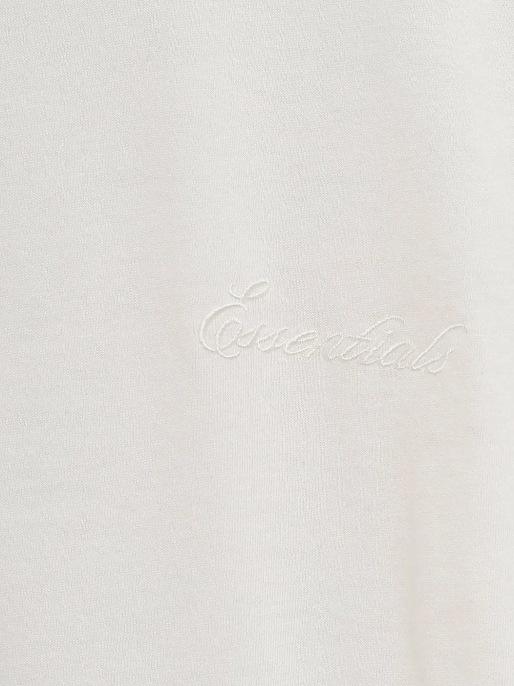 Футболка Fear of God Essentials Embroidered Classic, слоновая кость — фото 3