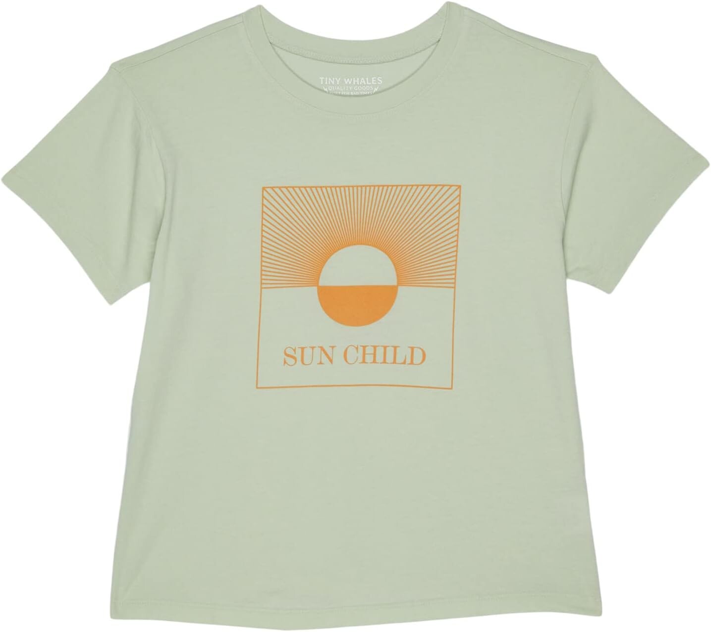 

Футболка Tiny Whales Sun Child Boxy Tee, цвет Seaglass