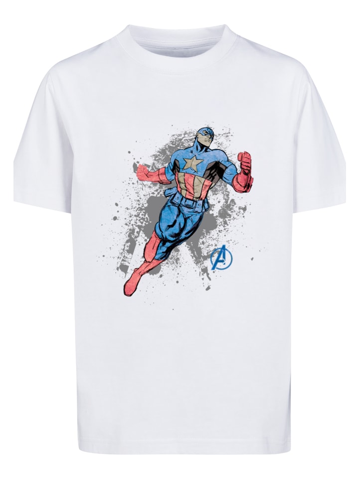 

Футболка F4NT4STIC Marvel Avengers Captain America Splash, белый