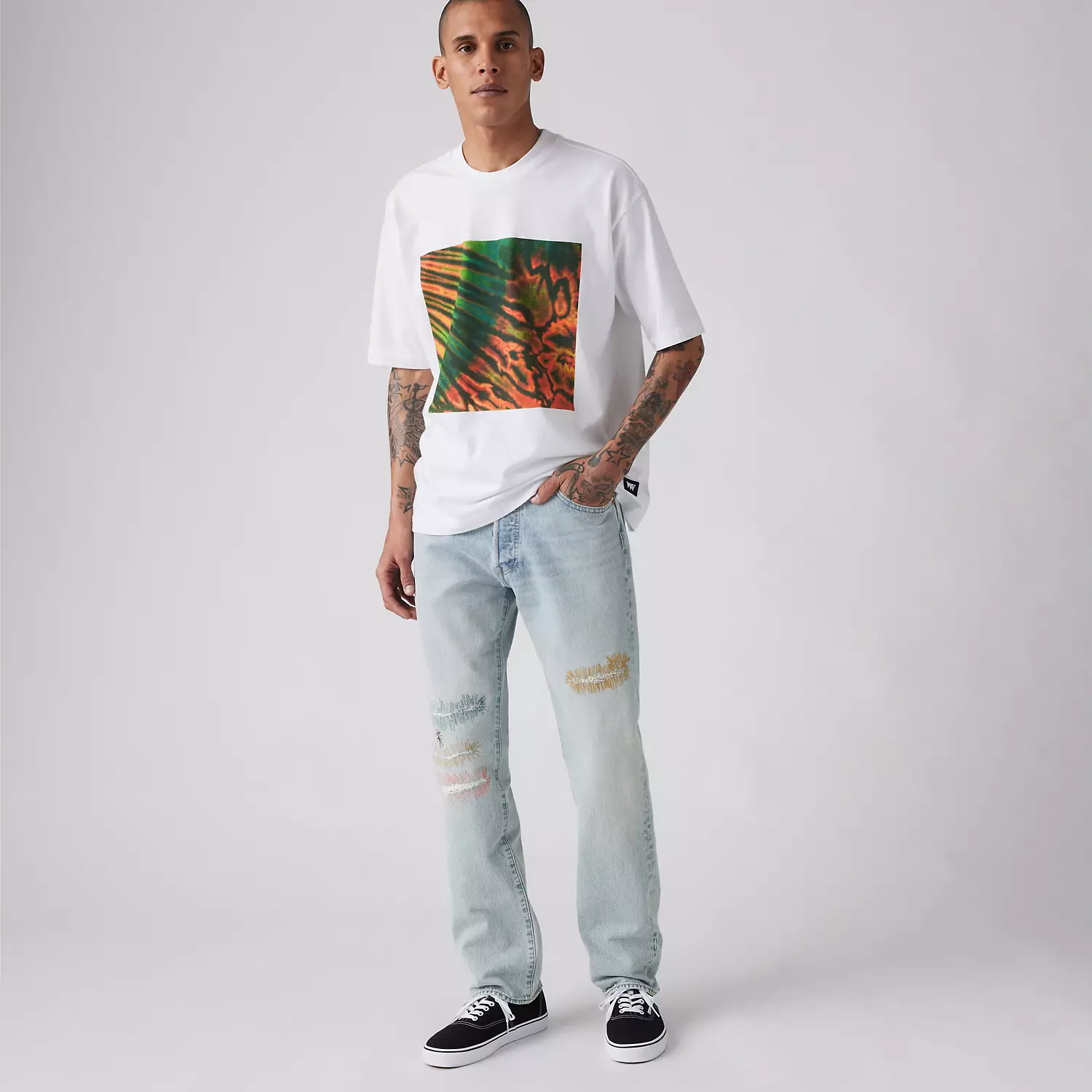 

Мужские джинсы Levi's Skateboarding 501 Original Fit, цвет Afterlife - Medium Wash