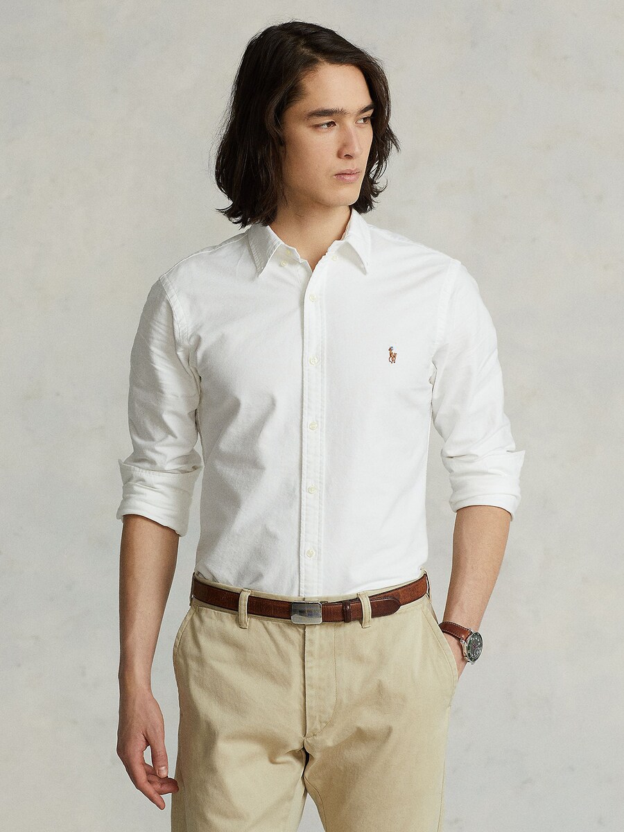 Рубашка Slim Fit на пуговицах Polo Ralph Lauren, White — фото 2