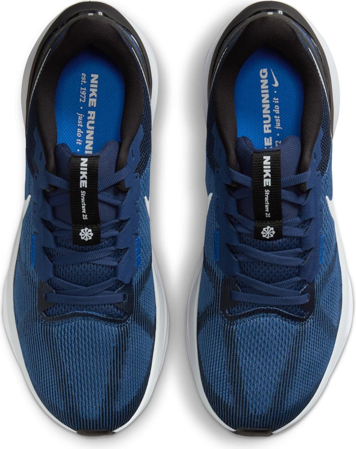 Мужские беговые кроссовки Nike Low, белый/черный/синий — фото 3