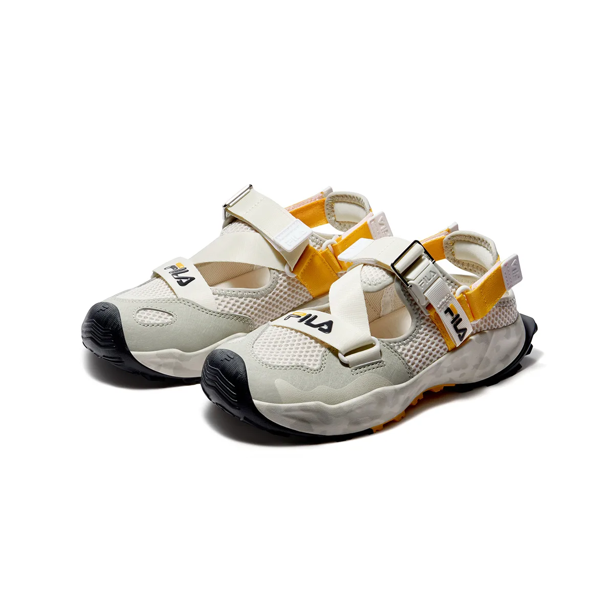 FILA KIDS Детские сандалии SEASON FSW дышащие и нескользящие Sparrow Yellow/Pelican Brown — фото 4