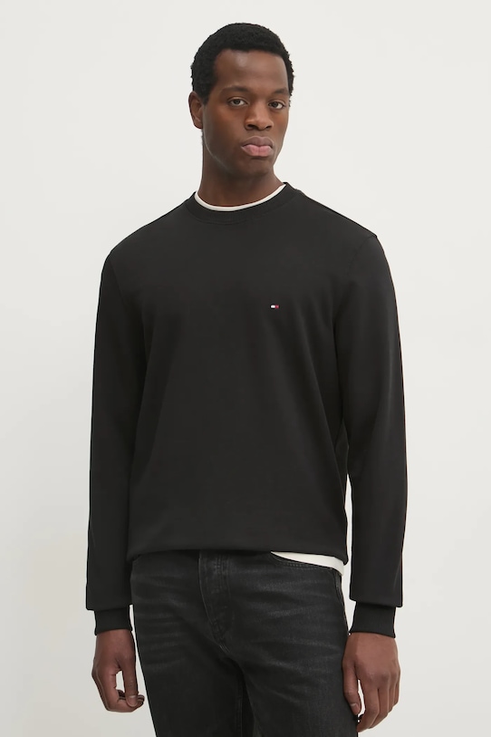 

Хлопковая толстовка Tommy Hilfiger, черный