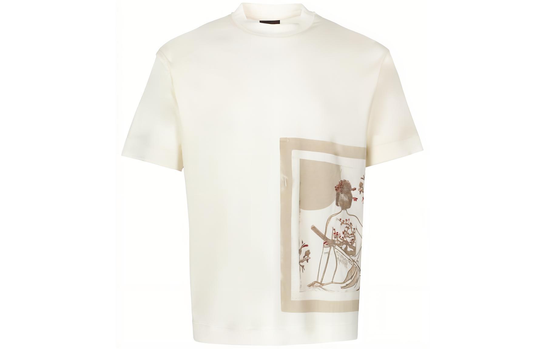 

Футболка с вышитым логотипом EMPORIO ARMANI, белый