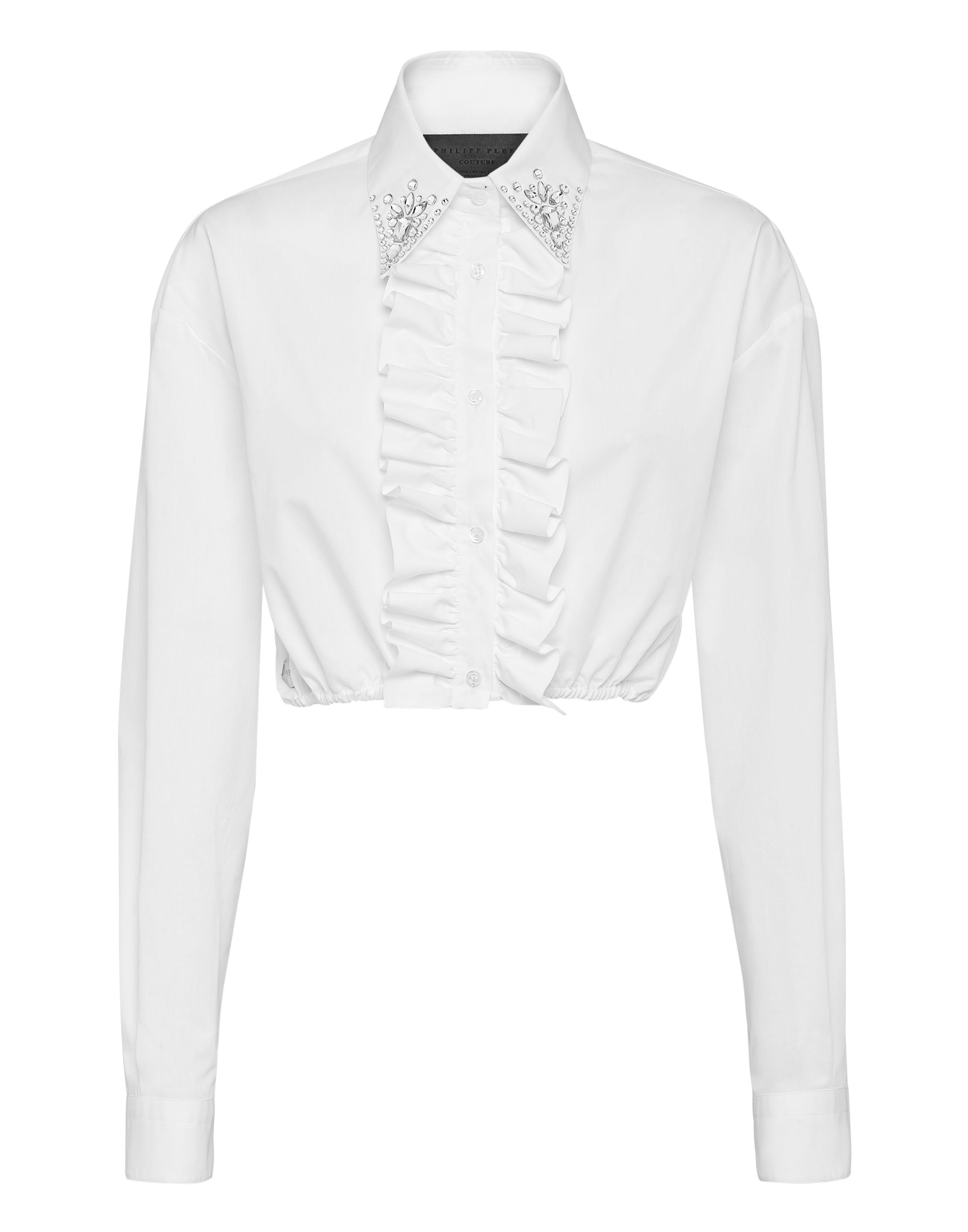 

Укороченная рубашка Popeline LS PHILIPP PLEIN, белый