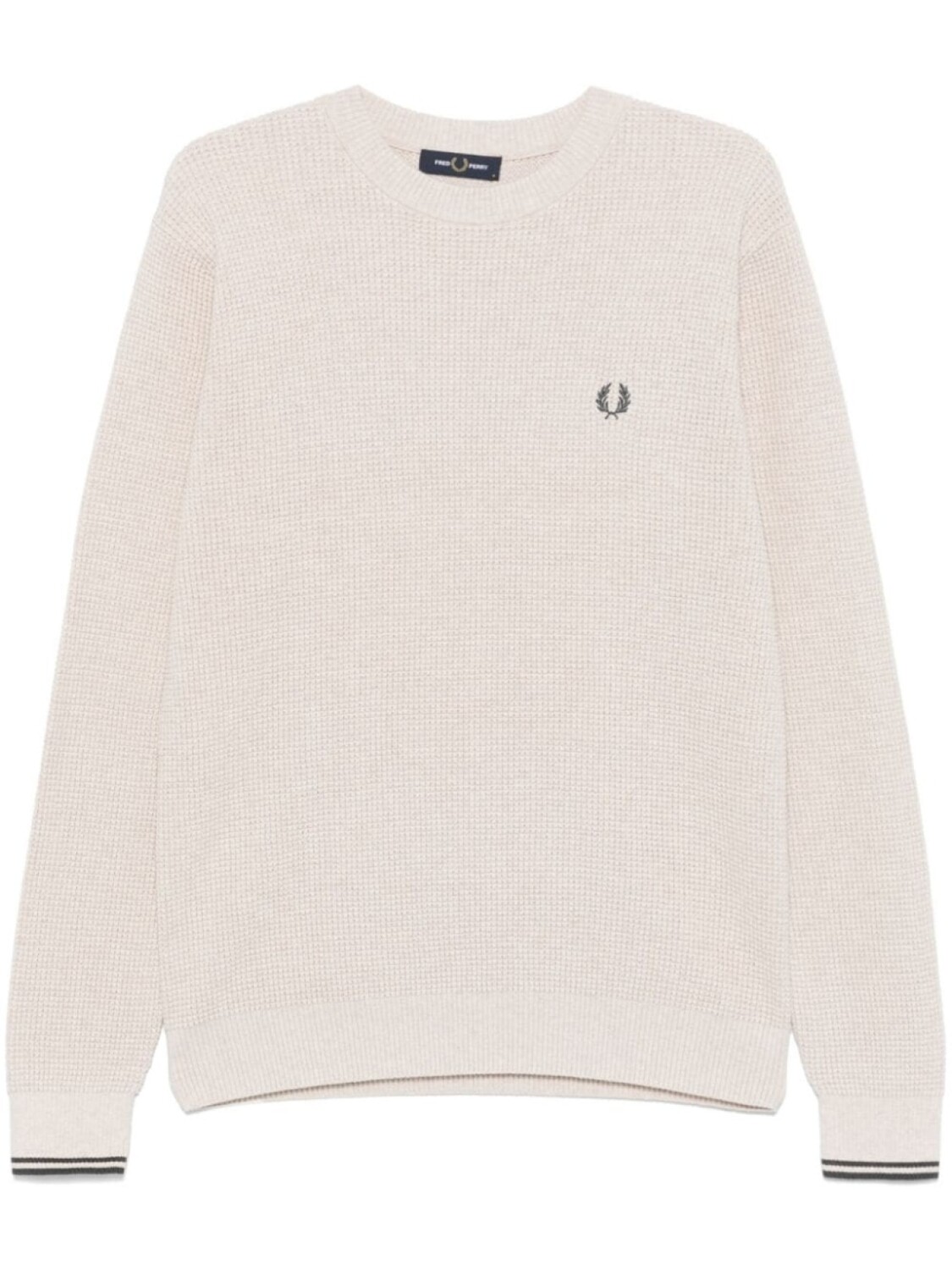 

Свитер с вафельным узором Fred Perry, нейтральный цвет