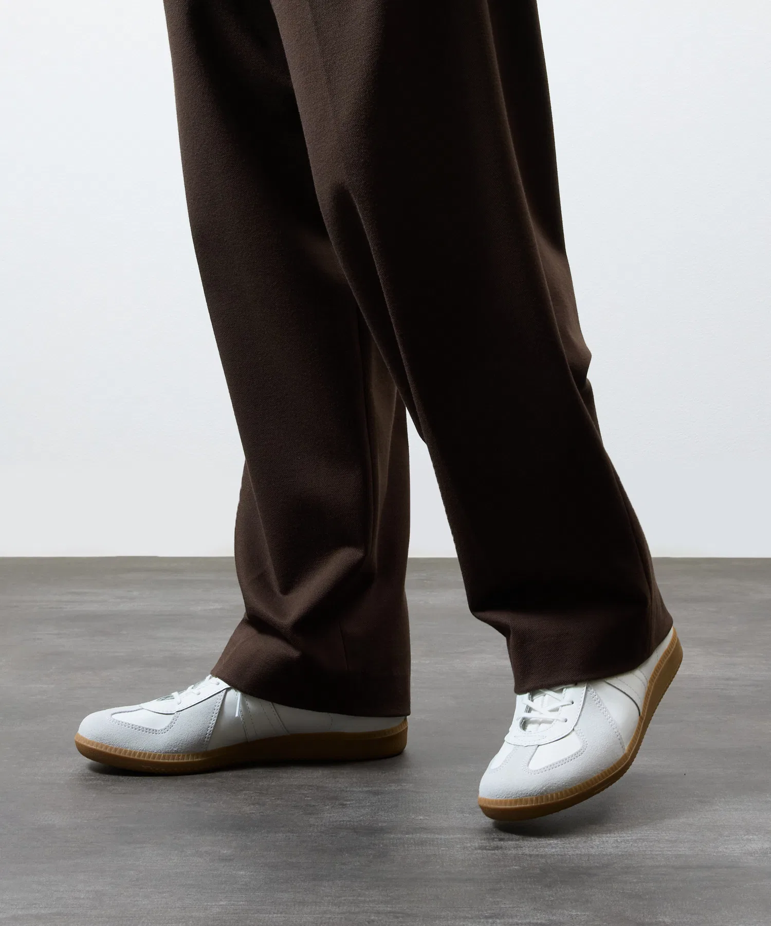 Унисекс кроссовки GERMAN TRAINER ORIGINAL из натуральной кожи, тёмно-белые — фото 3