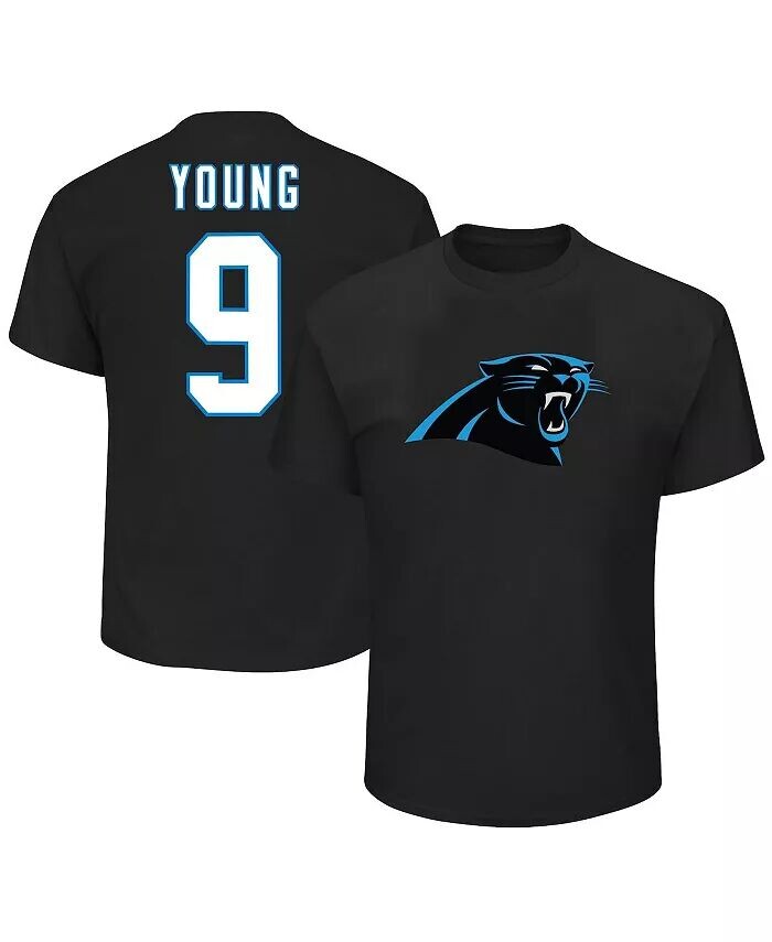 

Мужская футболка Bryce Young Black Carolina Panthers Big and Tall с именем и номером игрока Fanatics