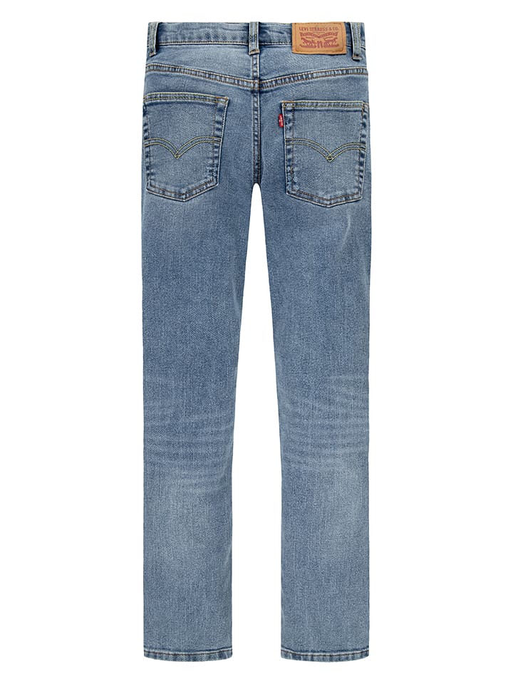 Джинсы облегающего кроя синего цвета Levi's Kids — фото 2