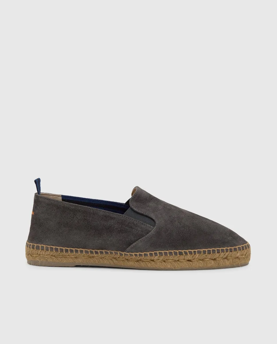 

Мужские эспадрильи Joel flat slip-on из замши Castañer, темно-серый