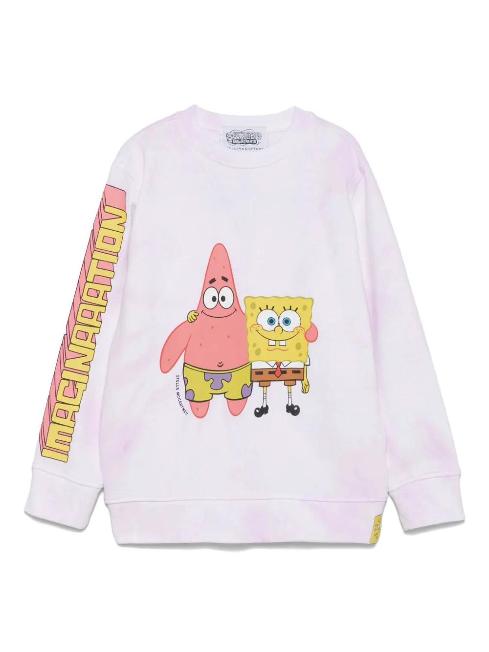 

Толстовка SquarePants с принтом тай-дай из коллаборации с SpongeBob Stella McCartney Kids, розовый