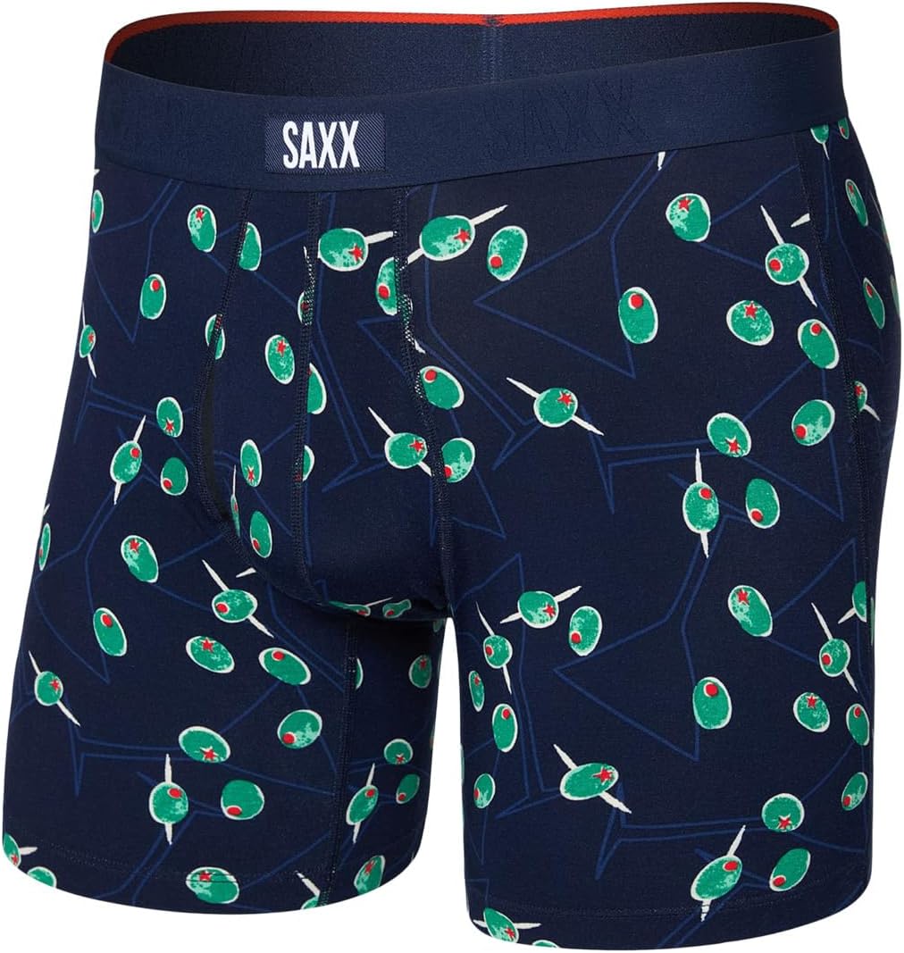 

Мужские трусы-боксеры Vibe Xtra Soft Comfort Fly SAXX UNDERWEAR, Olive You/Maritime