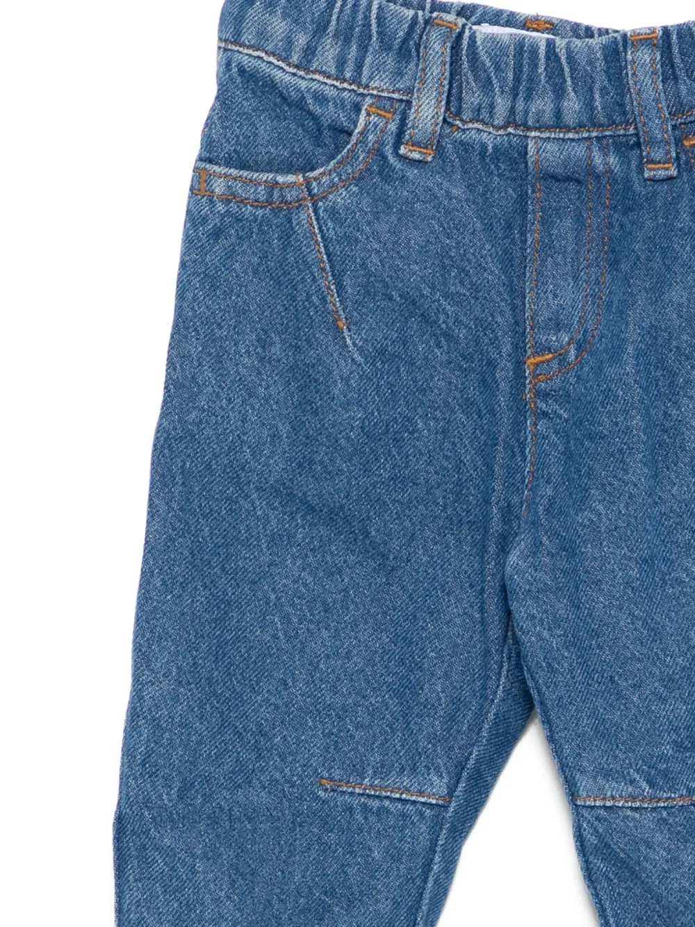 Брюки на эластичном поясе Emporio Armani Kids, синий — фото 3