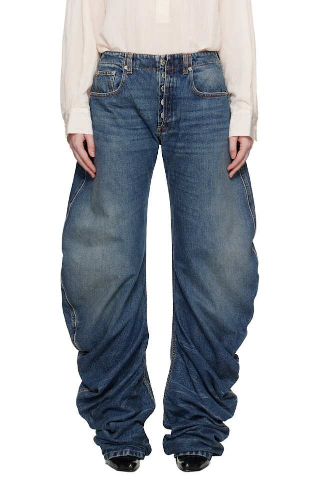 

Jean Paul Gaultier Синие джинсы свободного кроя