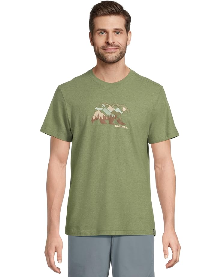 

Футболка Smartwool Bear View Short Sleeve Graphic Tee, цвет Fern Green