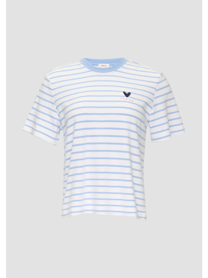 

s.Oliver Футболка 53H9_светло-голубая, Синий, s.Oliver Футболка 53H9_светло-голубая