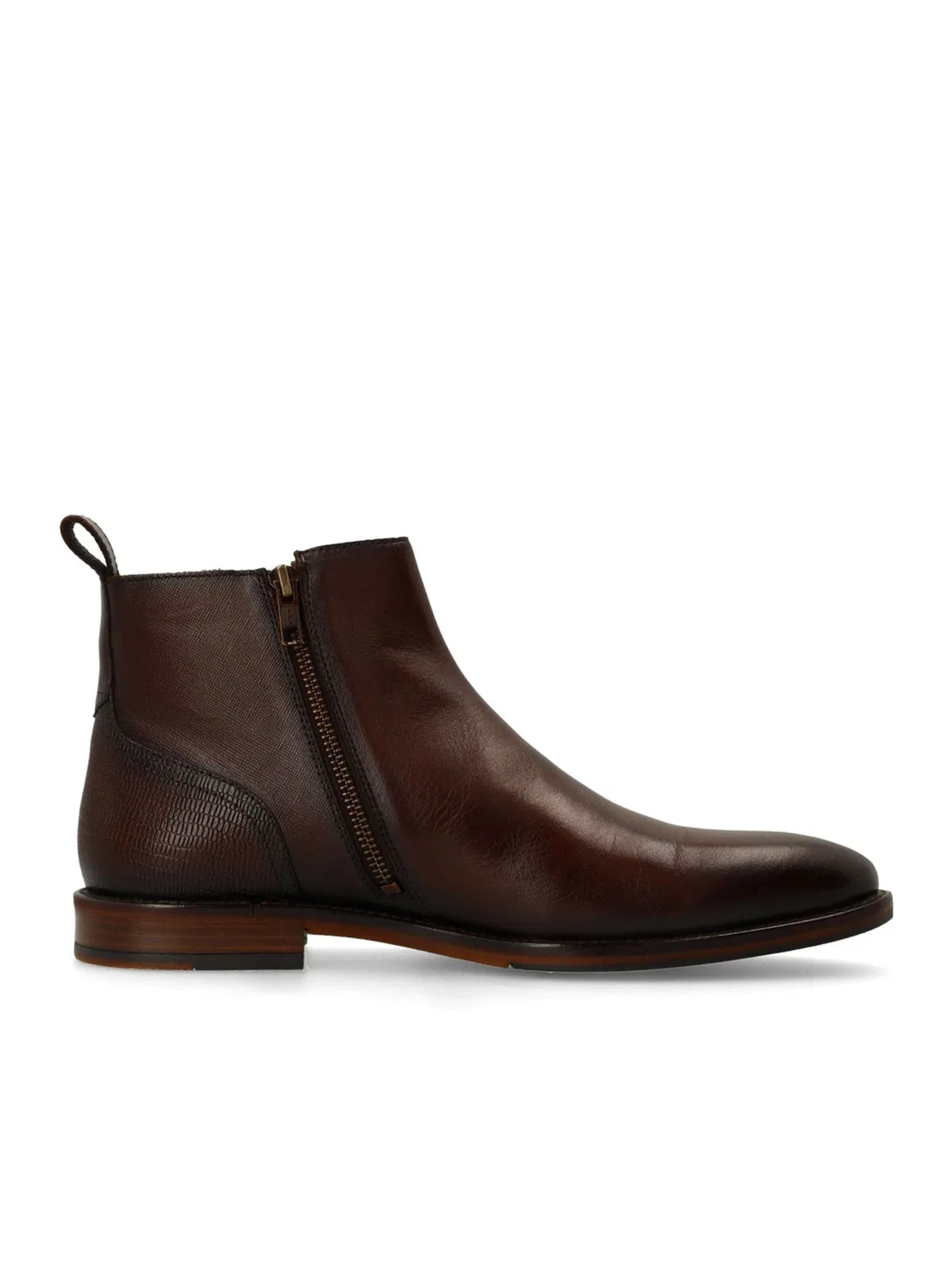 Ботинки на резинках Manfield, Dark Brown — фото 4