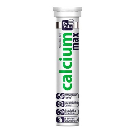 

Добавка Calcium Max, 20 шипучих таблеток Dr. Vita Unbranded