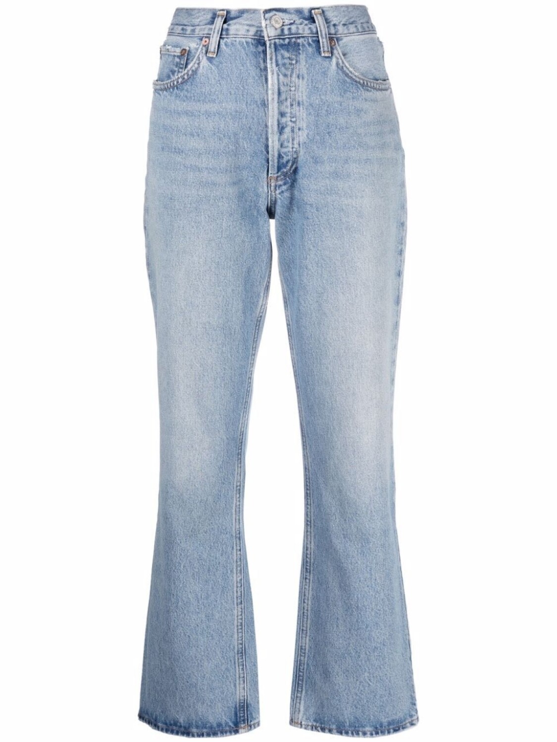 

AGOLDE джинсы bootcut с завышенной талией, синий