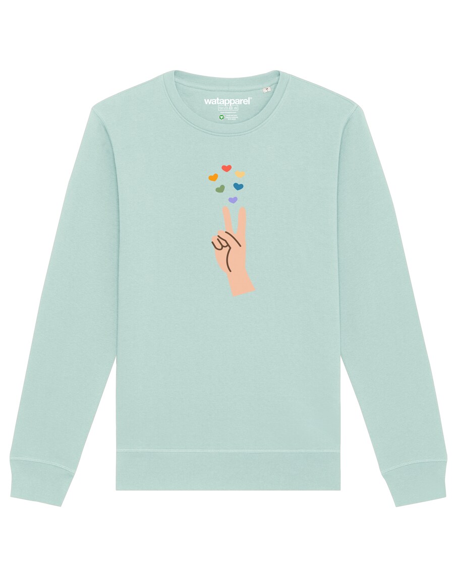 

Толстовка Watapparel Spread love, небесно-синий