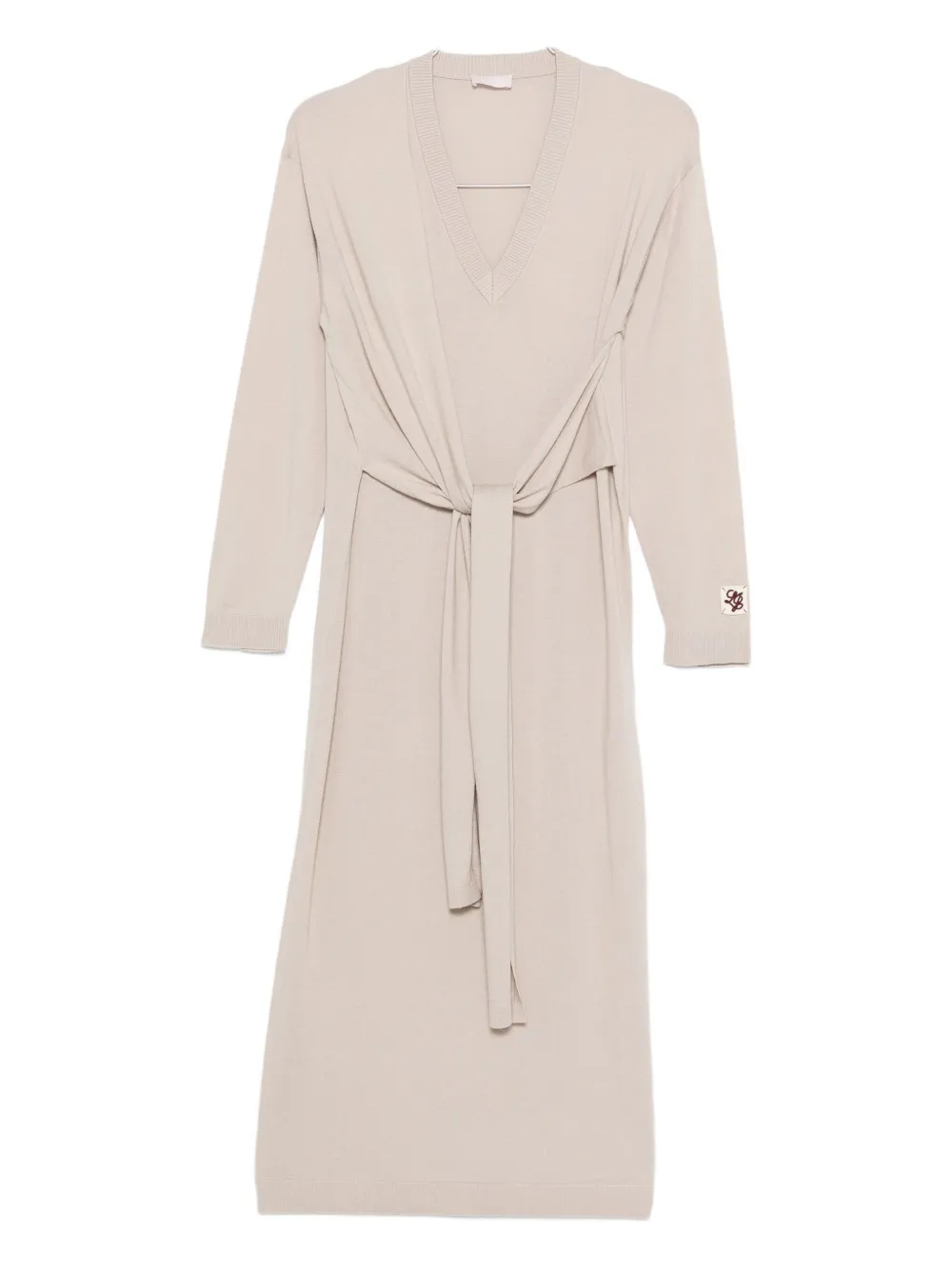 

Платье миди с V-образным вырезом Liu Jo, нейтральный