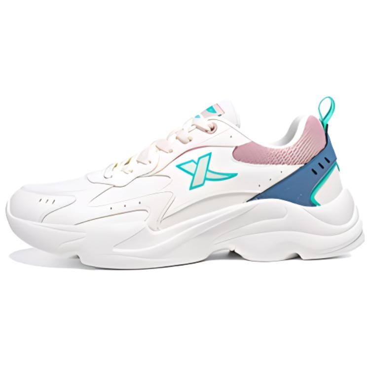 

Кроссовки XTEP Lifestyle Shoes Women's Low-top White Sail/light Pink/vintage Blue, белый/синий