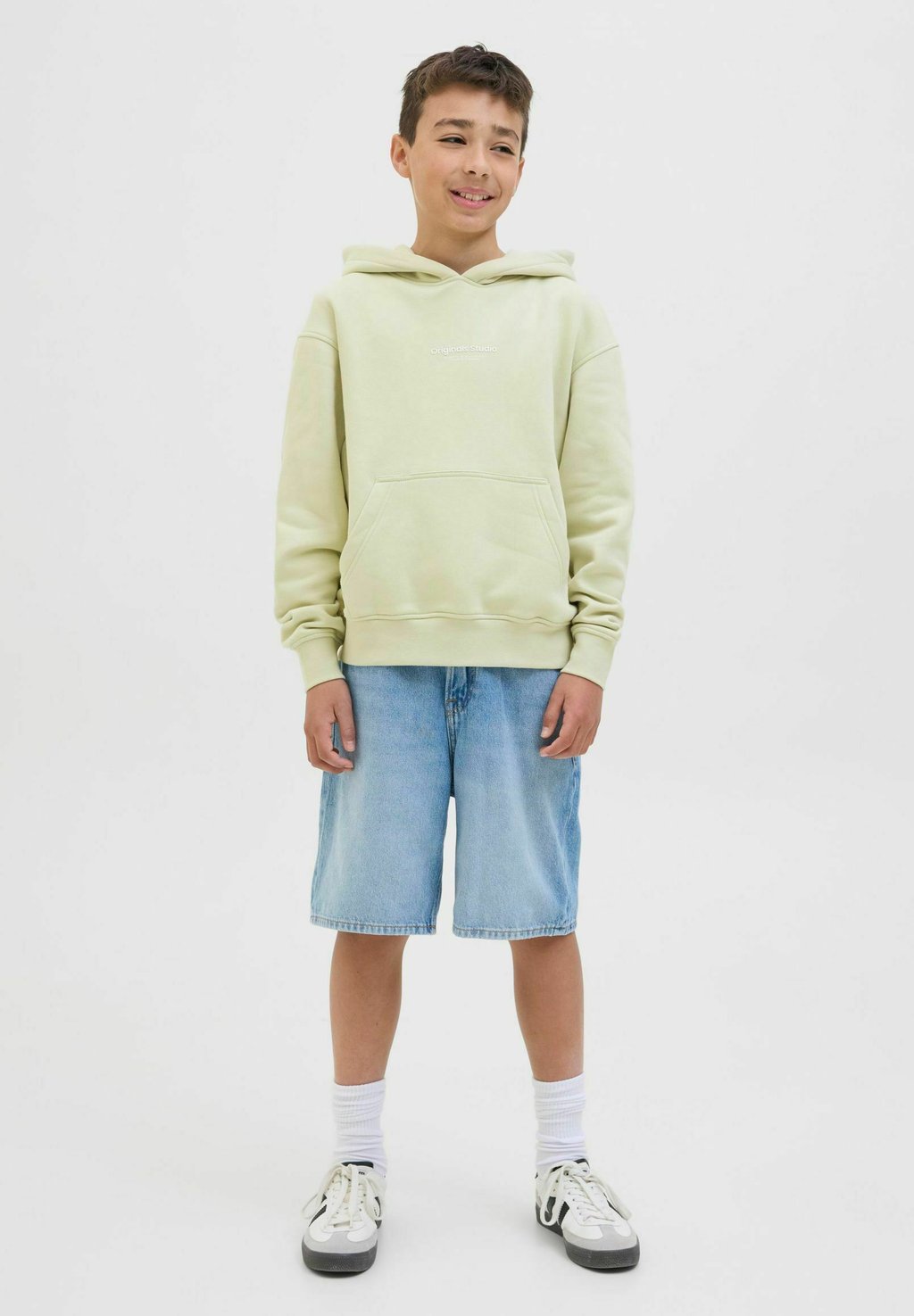

Толстовка JORVESTERBRO con cappuccio Jack & Jones Junior, светло-зеленый