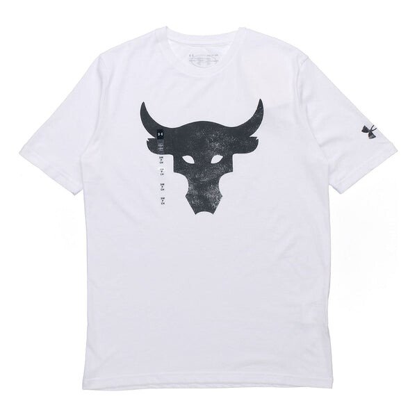

Футболка project rock brahma bull logo t-shirt 'white' Under Armour, белый